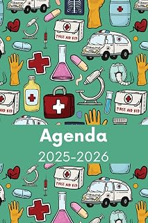 Agenda 2025-2026: Regalo para Médicos, Enfermeras, Estudiantes de Medicina, Personal Sanitario, Calendario 25-26 Vista Semanal y Mensual (Spanish Edition)