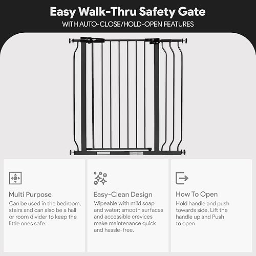 Miniatura 3 de BalanceFrom Puerta de seguridad fácil para puertas y escaleras con funciones de cierre automáticosujeción abierta