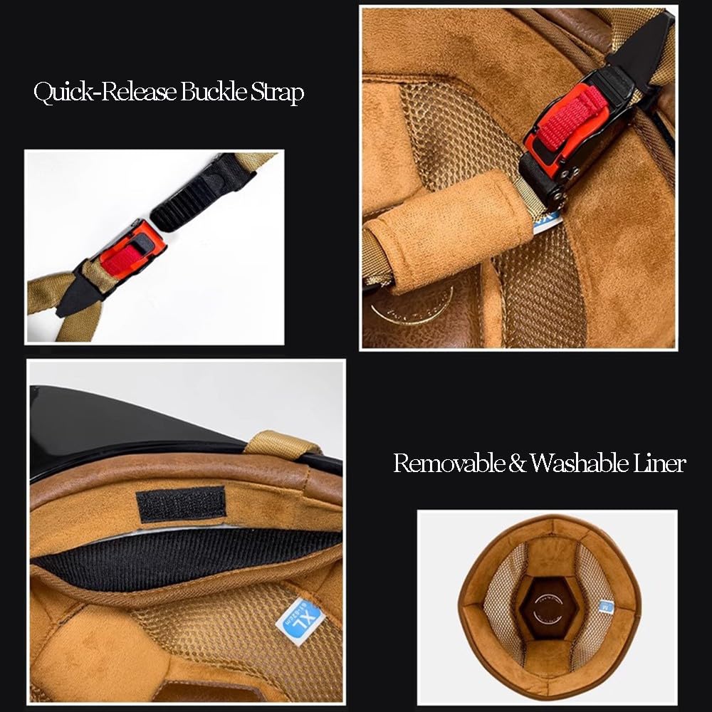 Vintage Motorrad Halbhelm, Halbschalenhelm Baseballmütze-Helm mit ECE-Zulassung, Motorrad Jet Helm Baseball Cap mit Gesichtsschutz Schnelllösetaste für Scooter Cruiser