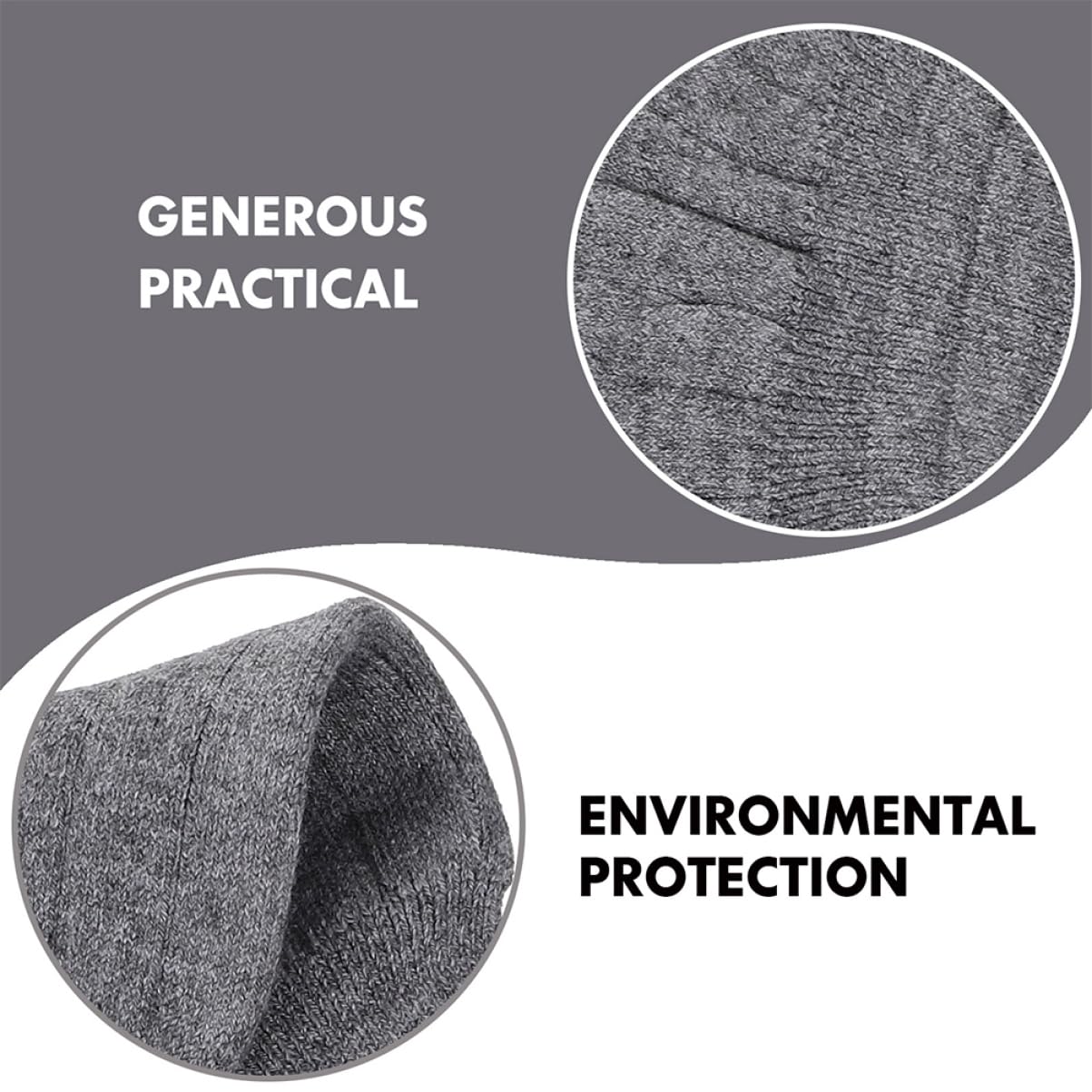 Beavorty 2 Pair Knee Braces Compression Sleeves Patella Stabilizer Warm Unisex Leg Pads for Walking Running Cycling