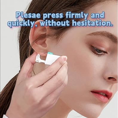 39 PCS Ear Piercing Kit, Disposable Ear Piercing Gun with 4MM/5MM Preloaded CZ Diamond Ear Studs