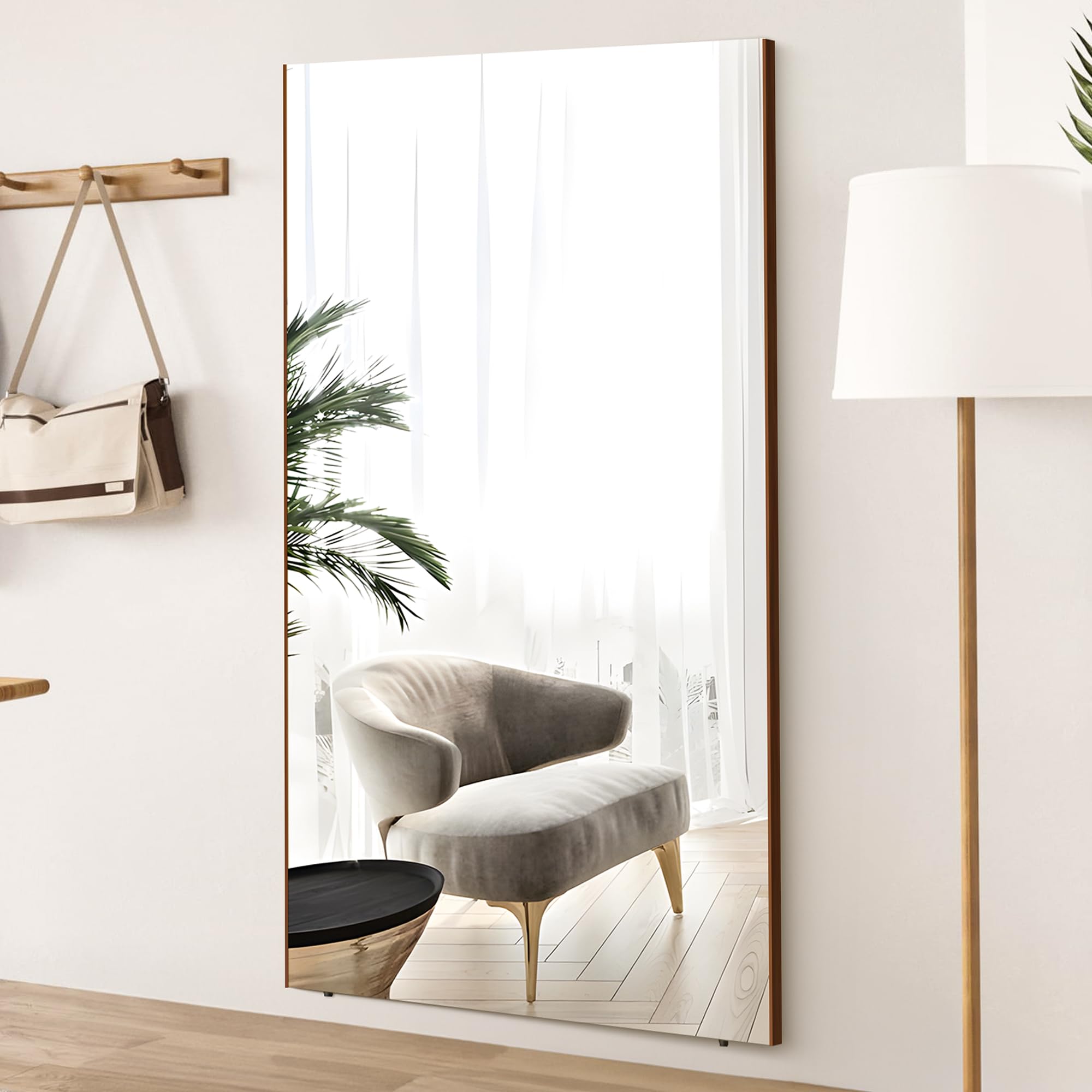 割れない鏡 幅80cm×高さ170cm フィルムミラー 大型軽量 壁掛け 立掛け