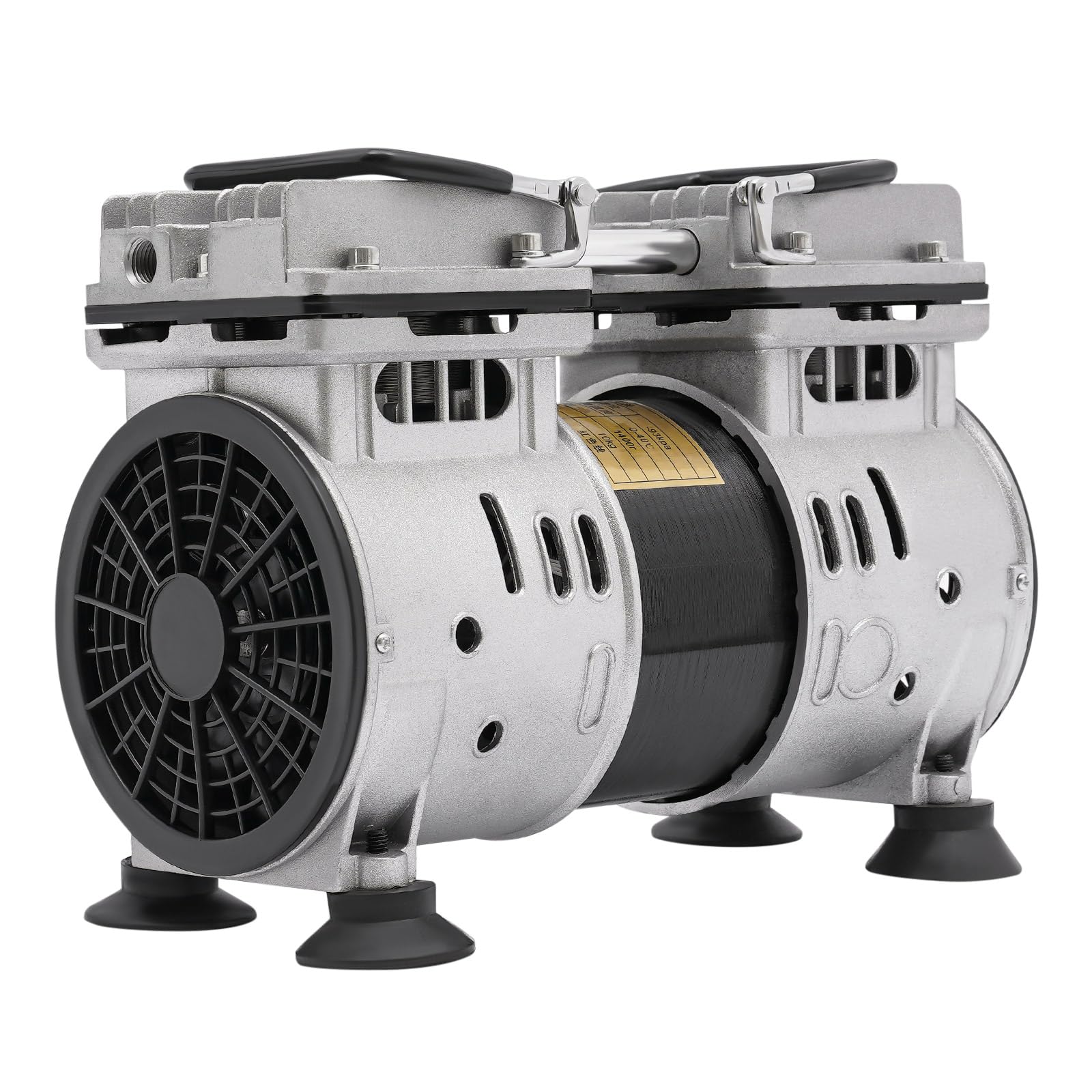 550W Vakuumpumpe Laborpumpen Ölfrei Unterdruckpumpe Mobiler Tragbarer Luftkompressor Silent Compressor 120L/Min Für Gasdichtheitsexperimente Lebensmittelverarbeitung