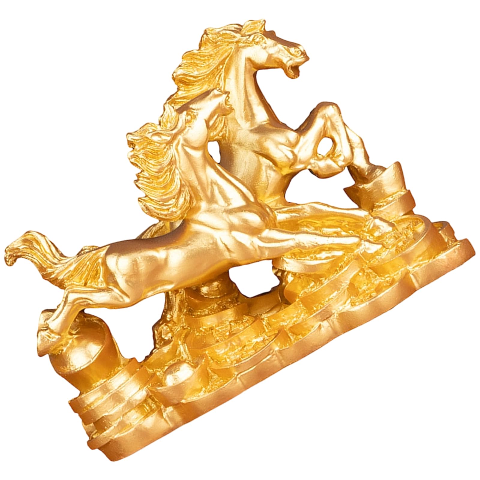 Xjdzineq Galloping Running Horses Statue Sculpture Animal Collectibles Figurines Fengshui Ornament Home Decors Galloping Horses