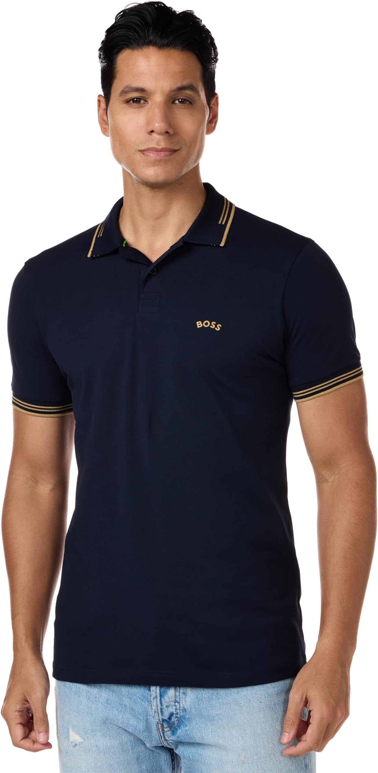 BOSS Men's Paul Curved Logo Polo Shirt