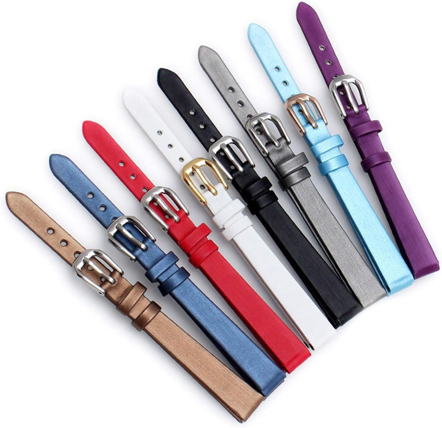 Elegantes Uhrenarmband, verstellbar, Uhrenarmband aus Leder, klassisch, Uhrenarmband, seidig, für Damen, Mini-Uhrenarmband, weich, wasserdicht, elegant