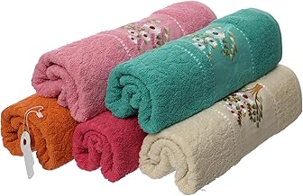 Opera Set of 5 Towels 50 * 100 100% Cotton, Anti-Pilling and Shrinkage Treatment, Multicolor - 16708-250
