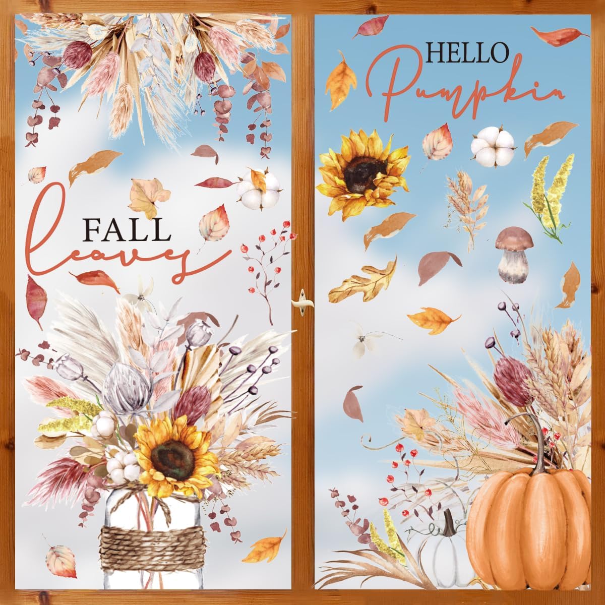 Amazon.com: Horaldaily 50 PCS Fall Window Cling Sticker, Thanksgiving ...