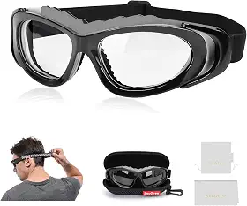SooGree Óculos esportivos para homens, mulheres, basquete, futebol, esportes, antiembaciamento, colisão, óculos vestíveis