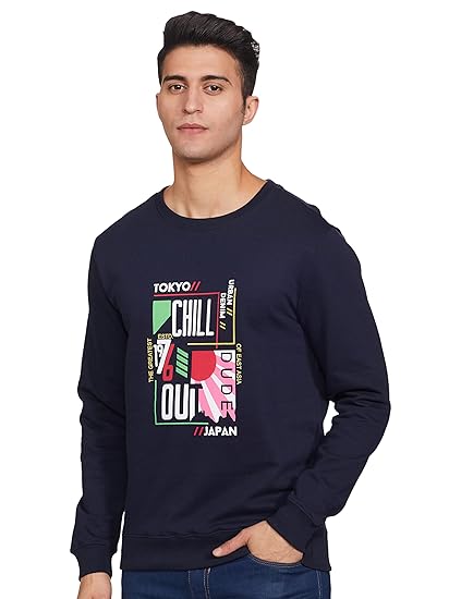 Men Round Neck Full Sleeve Sweatshirt