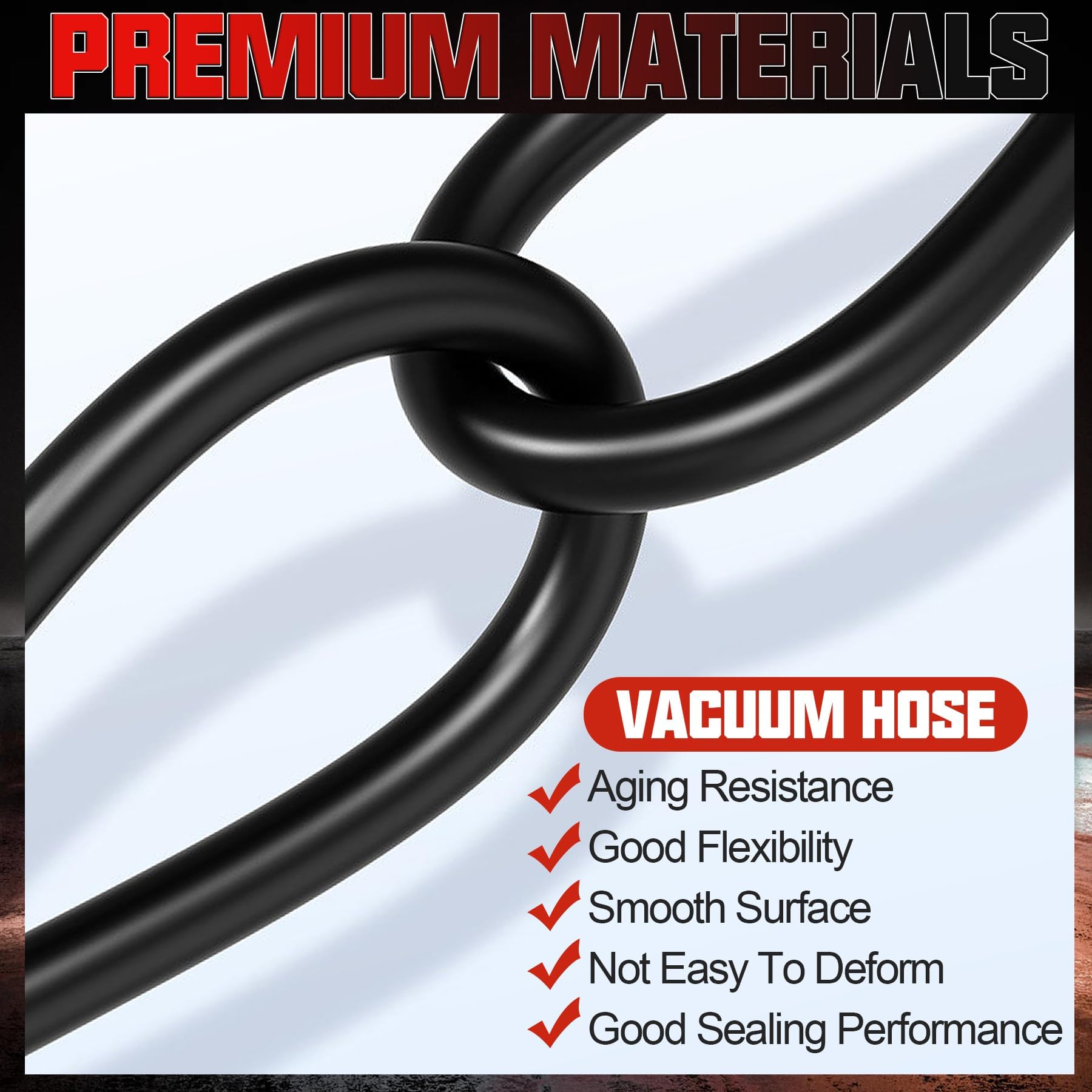 ZOCONE Benzinschlauch 6m - 3mm Innen/7mm Außen | Hitzebeständig Bis 200°C