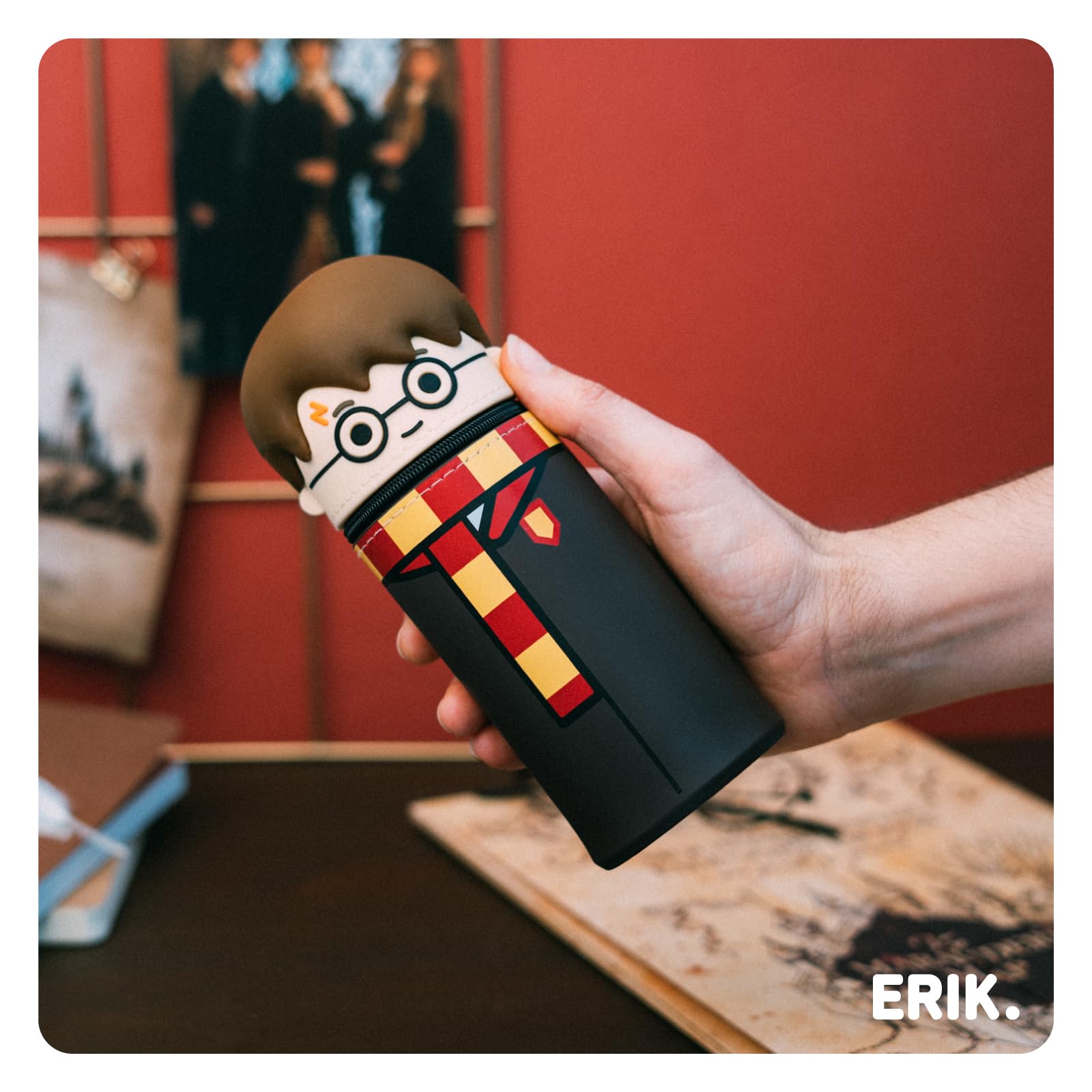 Trousse Harry Potter Silicone Extensible Fournitures Scolaires Grupo Erik