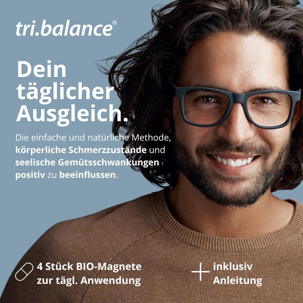 tri.balance Bio-Magnete I Therapiemagnete I 4er Set - Therapieanleitung I Für neue Lebensenergie