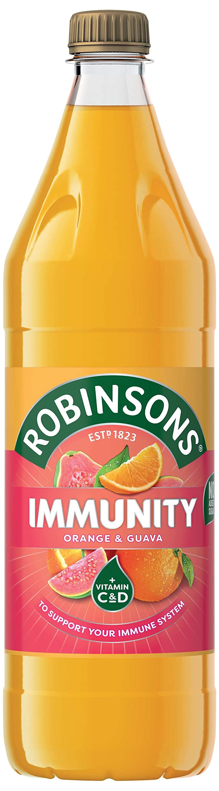 Robinsons Immunity with Vitamins Orange & Guava Squash 750ml