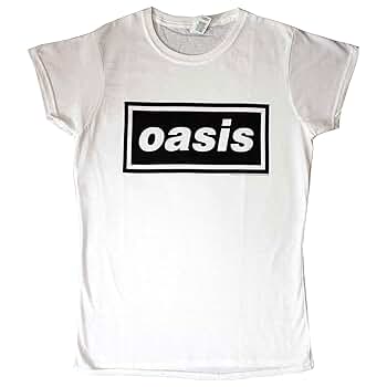 Amazon.com: Oasis Decca Logo Ladies T-Shirt Junior Top Small
