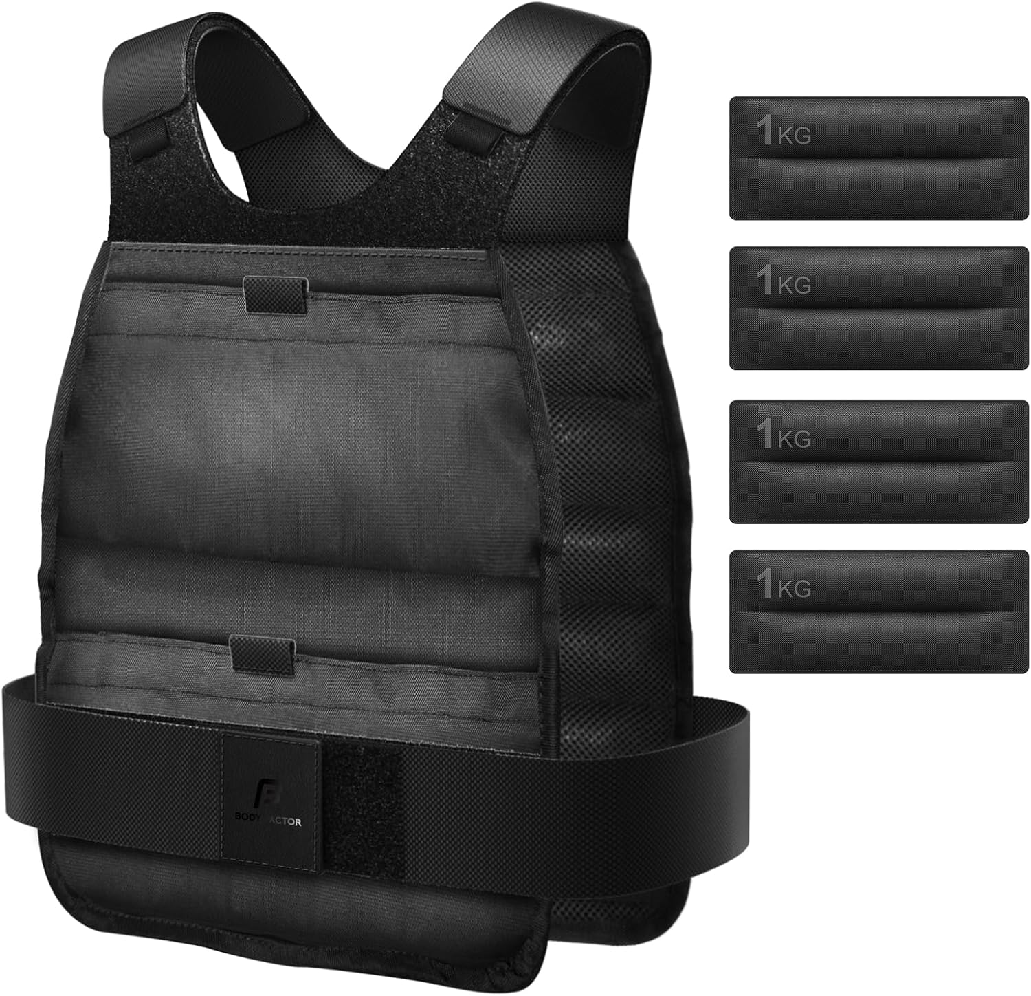 Body Factor Weighted Vest For Men And Women With Reflective Stripes 10lb 15lb - View #6