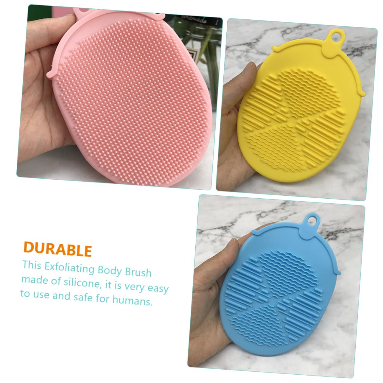 minkissy 15 cepillos de baño de silicona para la cara, cepillo de para exfoliadores corporales, cepillo de corporal, guante de cepillado