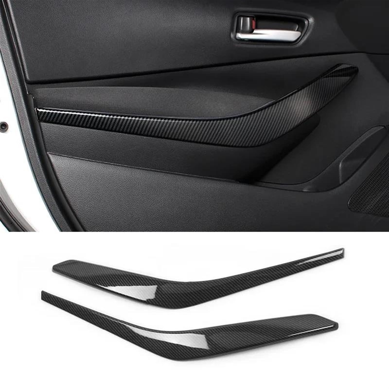 NOHEEU Inner Door Handle Auto Accessories Parts Inner Door Handle Cover Armrest Panel for Toyota for Corolla E210 2019-2023