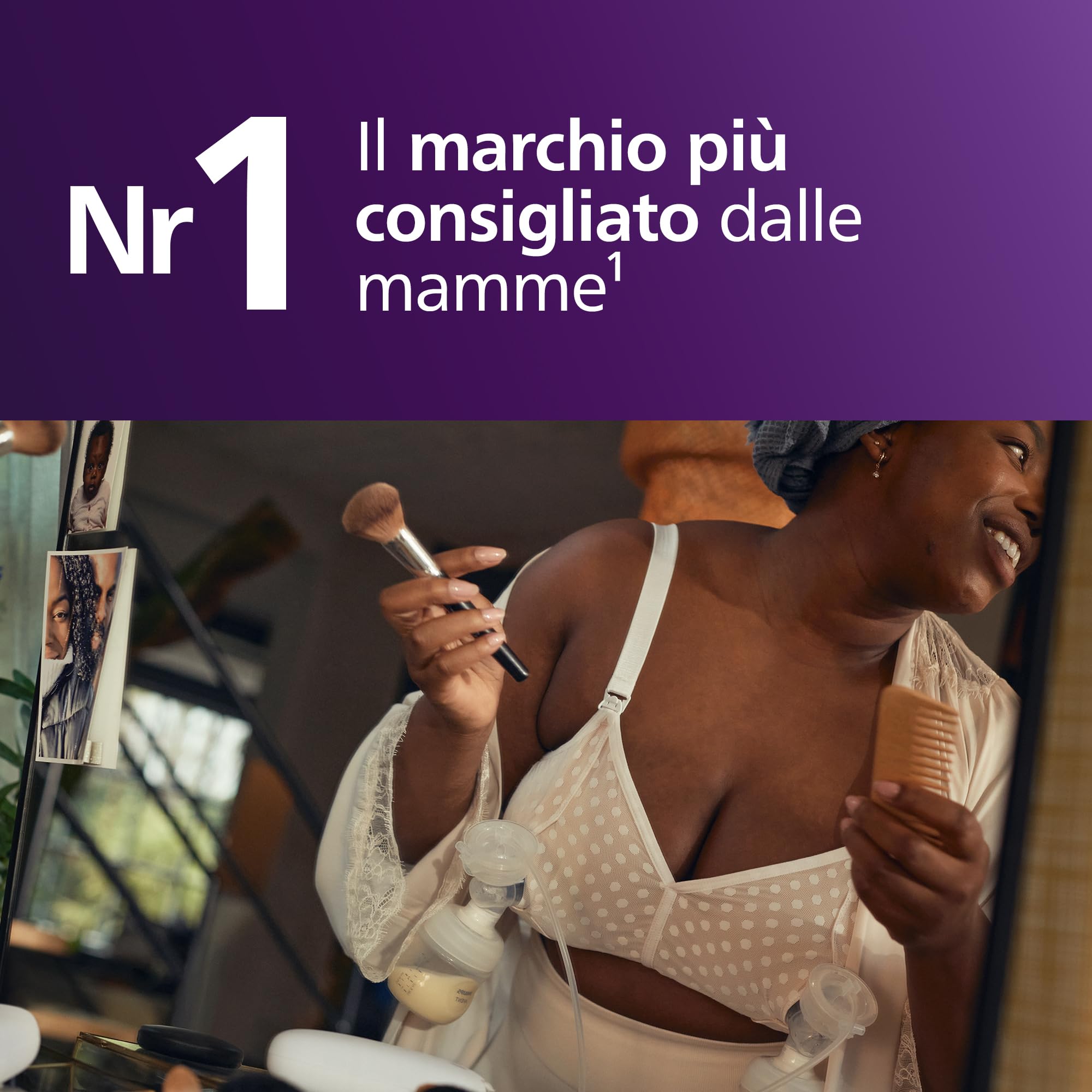 Philips Avent Single Electric Breast Pump, qualità ospedaliera, estrazione allo stesso ritmo del tuo bambino, biberon da 125 ml e coppetta assorbilatte inclusi, modello SCF395/31