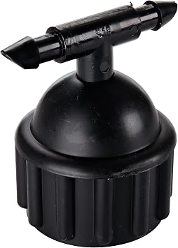 Raindrip 336STUB Compression Elbow, 5/8-Inch, Drip Irrigation Fitting for Supply Tubing and Dripline, Black