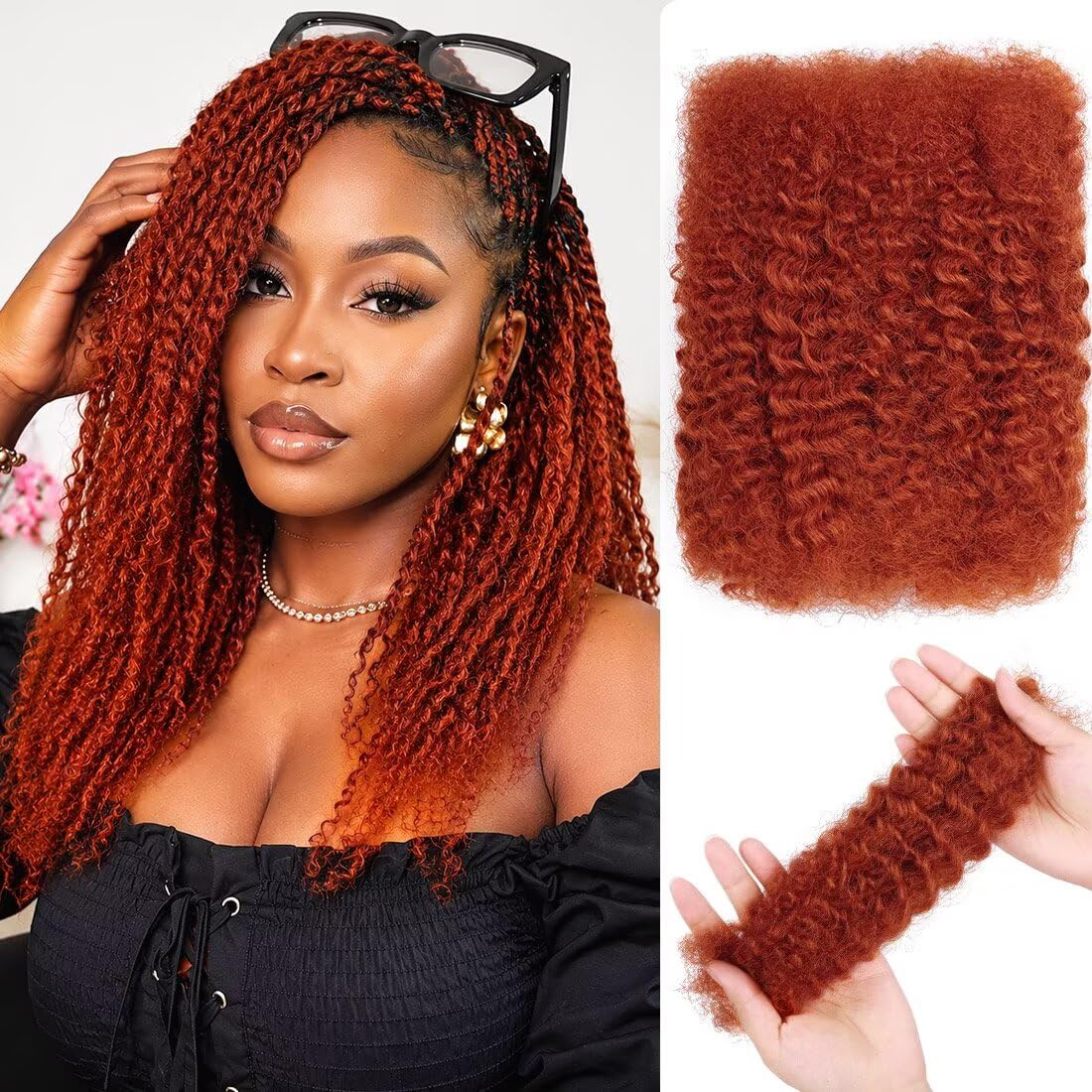 Afro Kinky Human Hair for Loc Repair 22 Inch 60g Burgundy 1 Pack Unprocessed Human Hair for Dreadlock Restoration Low Shedding Tangle Free