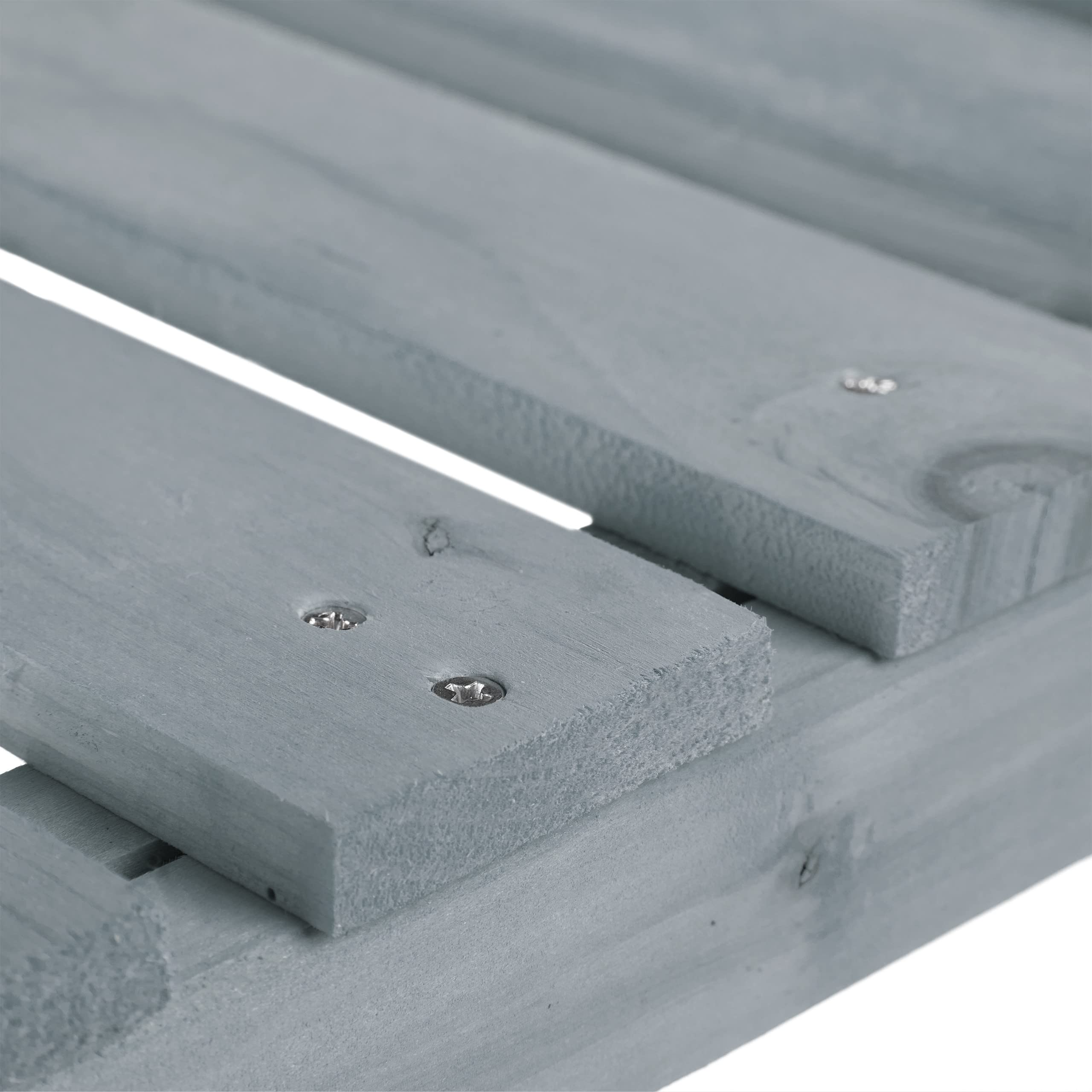 Relaxdays Huerto Urbano Madera, Bancal Alto, Jardinera, Balda de Herramientas, 80,5 x 74 x 38 cm, Jardín, Balcón, Gris