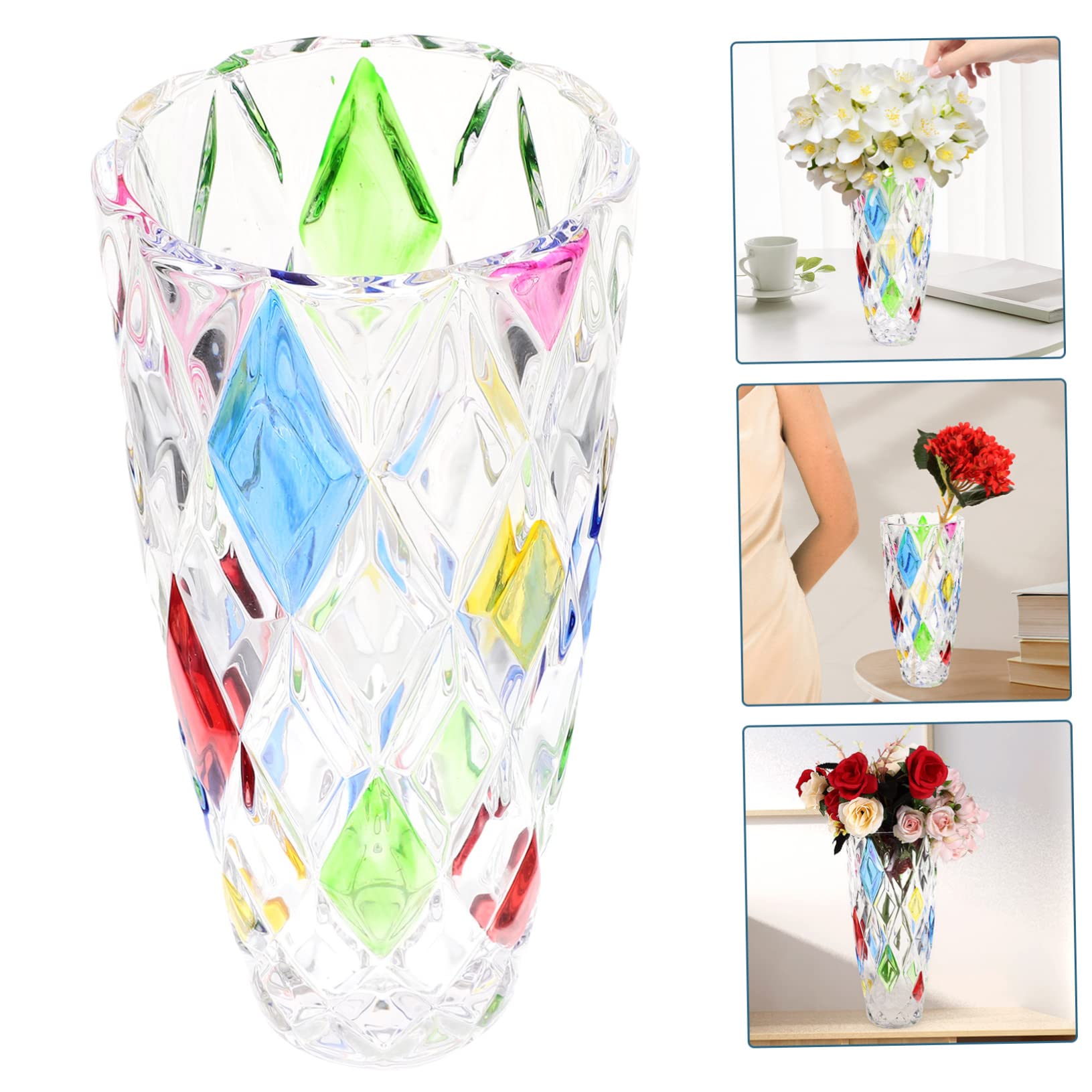 DECHOUS Vase Hydroponique Verre Vase à Fleurs pour Maison Contenant à Fleurs Décoratif pour Table