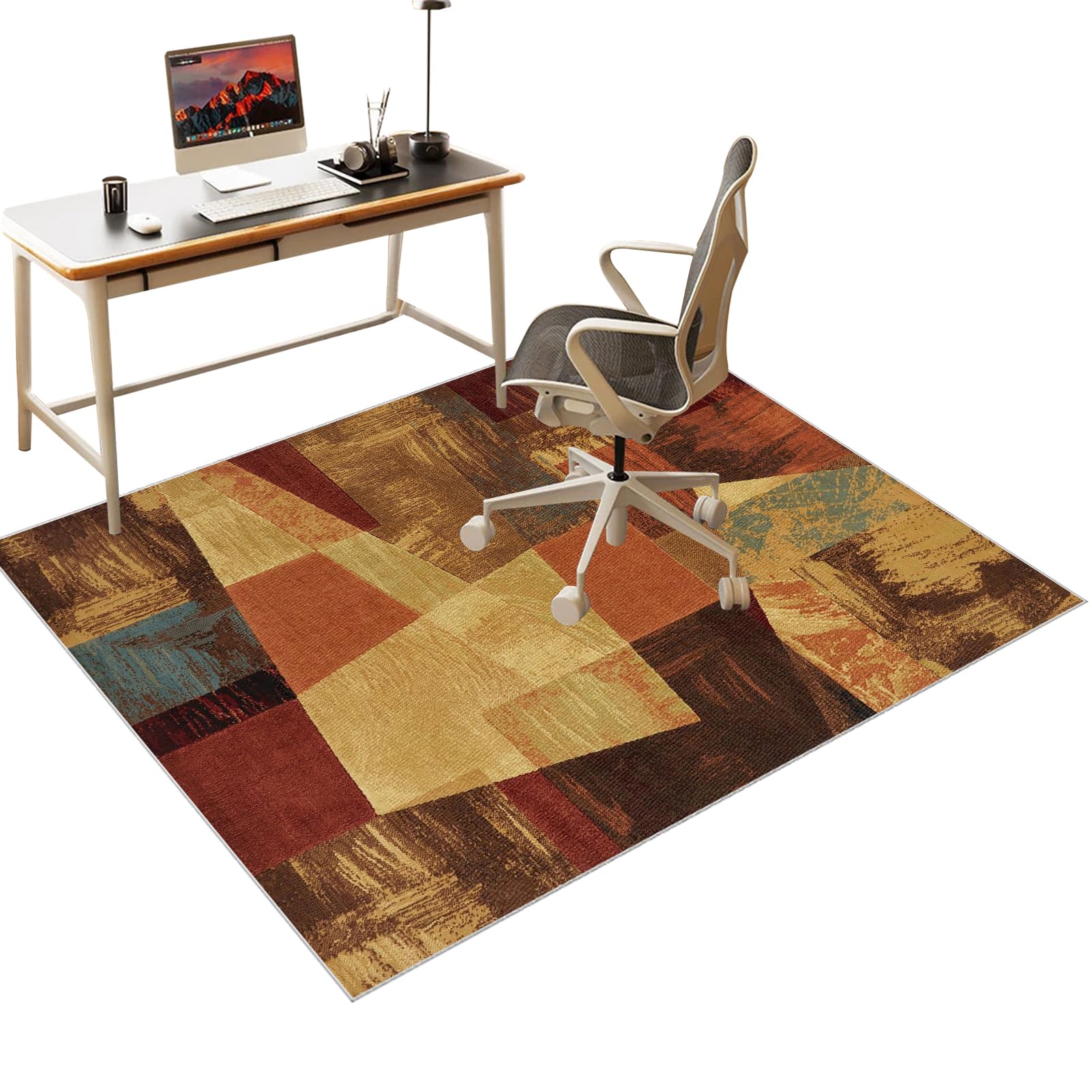 Desk Chair Mat for Carpet Floors, Office Chair Mat for Hardwood Floor, Computer Gaming Chair mat for Hard Floor, Computer Rolling Chair Mat for Home and Office Floor Protector Mat Rug 90 x 140 cm โ image 1