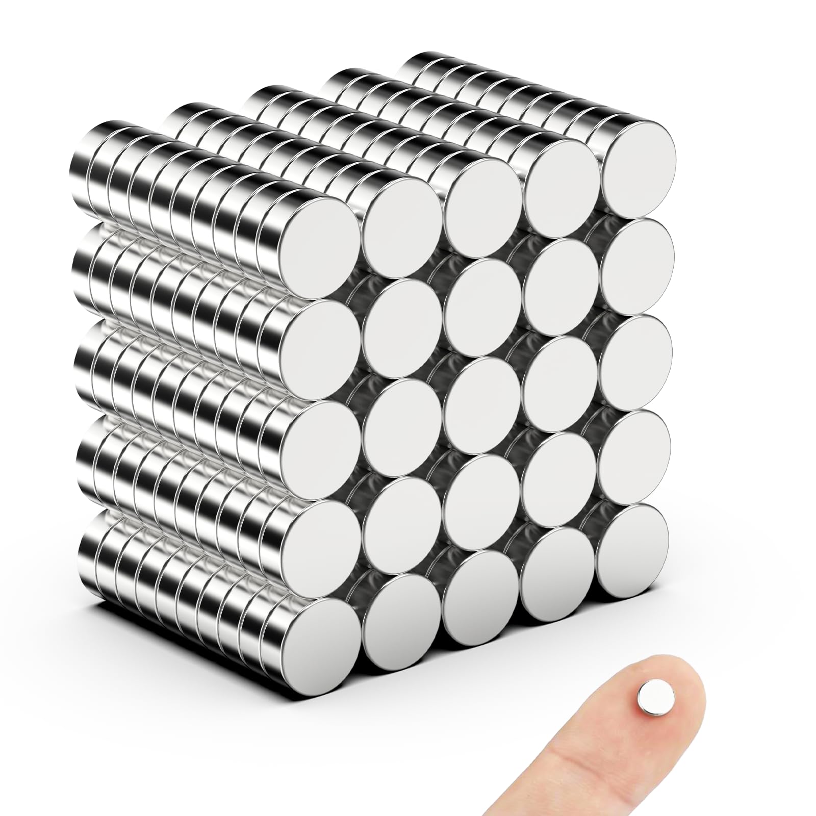 250Pcs Mini Magnets, 6x2mm Magnet Round, Strong Magnets