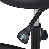 Vista 9 de Master Massage Berkeley Taburete ergonómico para sillín – Taburete de dos asientos divididos – Asiento giratorio hidráulico y silla de montar