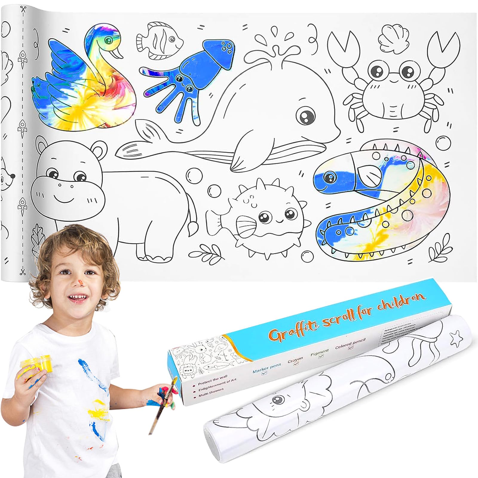 30X300Cm Rouleau De Coloriage, Grand Rouleau De Papier À Dessin, Poster