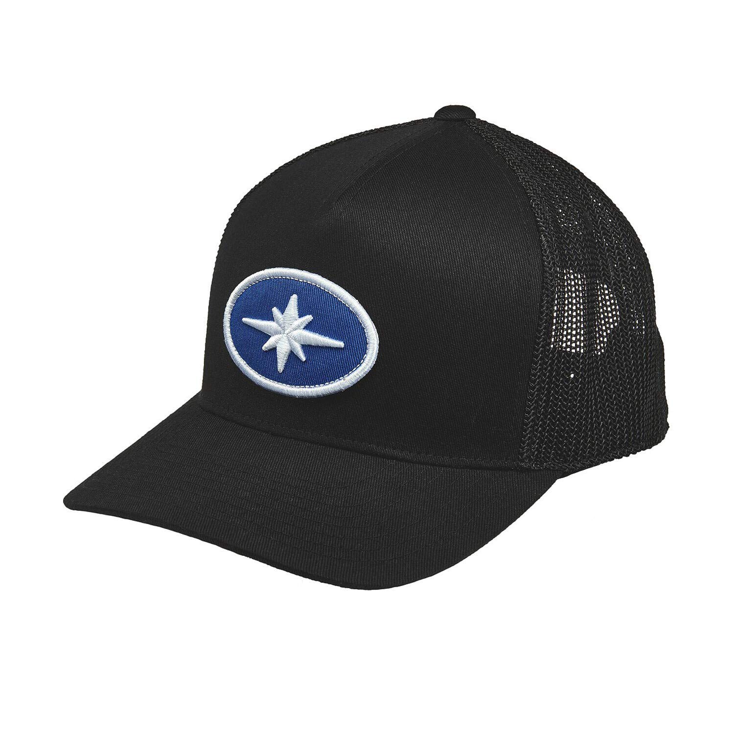 Polaris Black Patch Snapback Trucker Hat Classic Ellipse Logo Adjustable - One Size