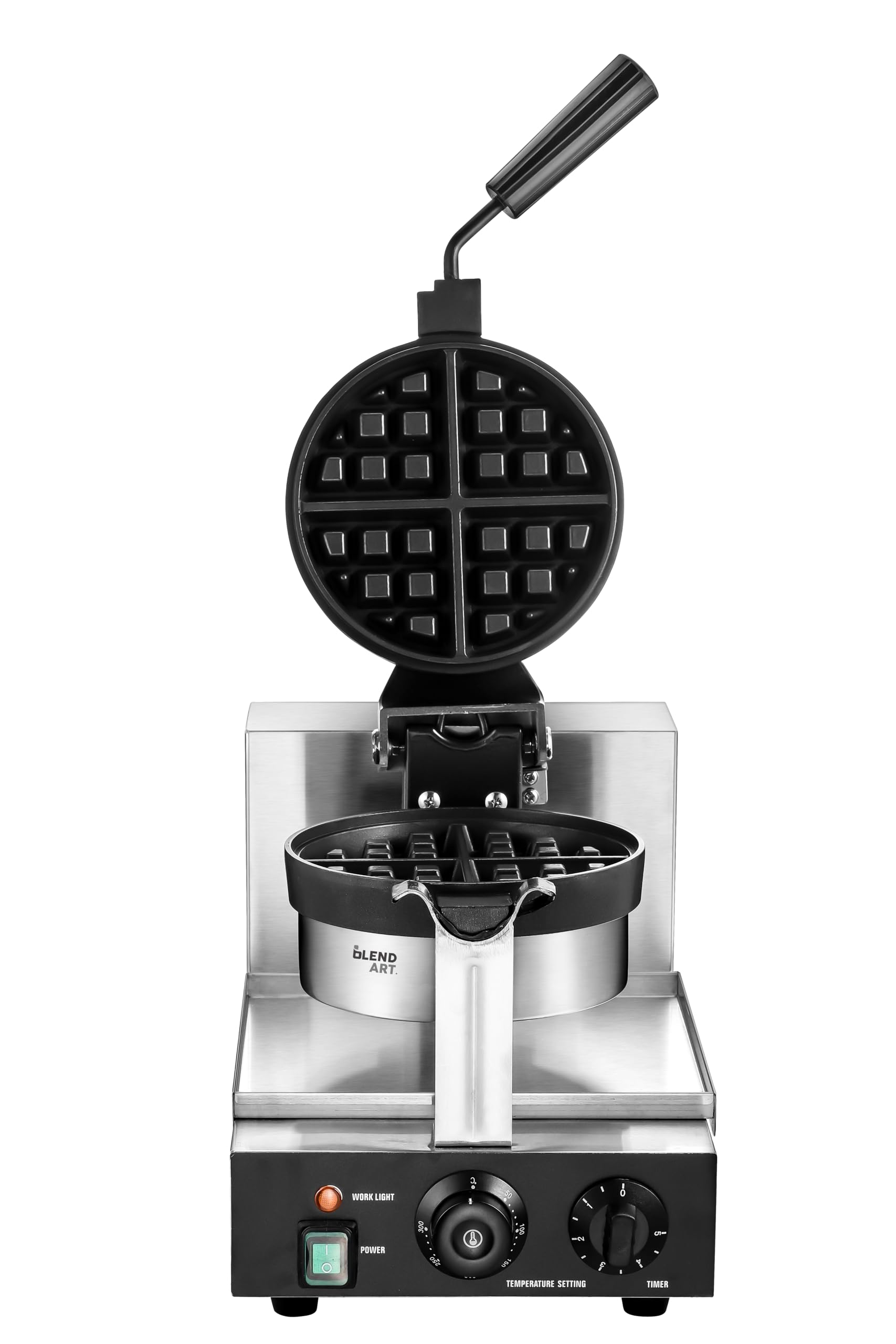 Blend Art Commercial Belgian Round Rotary Waffle Maker, 1.5inch deep,1 Year Warranty,-image-32