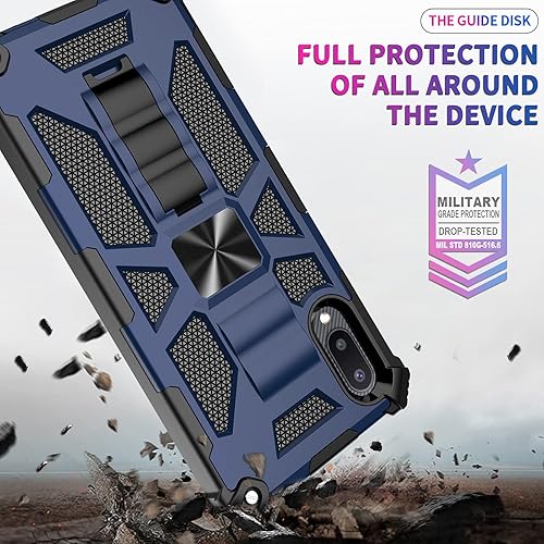 Miniatura 5 de Asuwish Funda de teléfono para Xiaomi Redmi 9A Redme 9i con protector de pantalla de vidrio templado y accesorios para celulares, soporte híbrido,