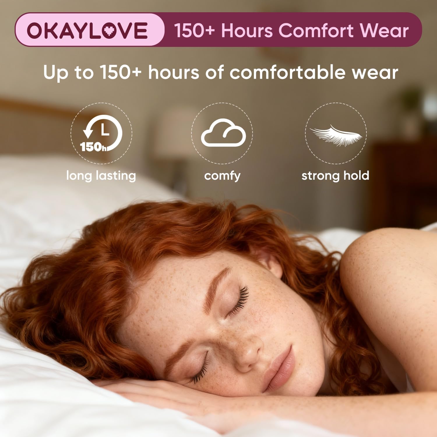OKAYLOVE Lash Cluster Glue, Waterproof 2-in-1 Bond and Seal