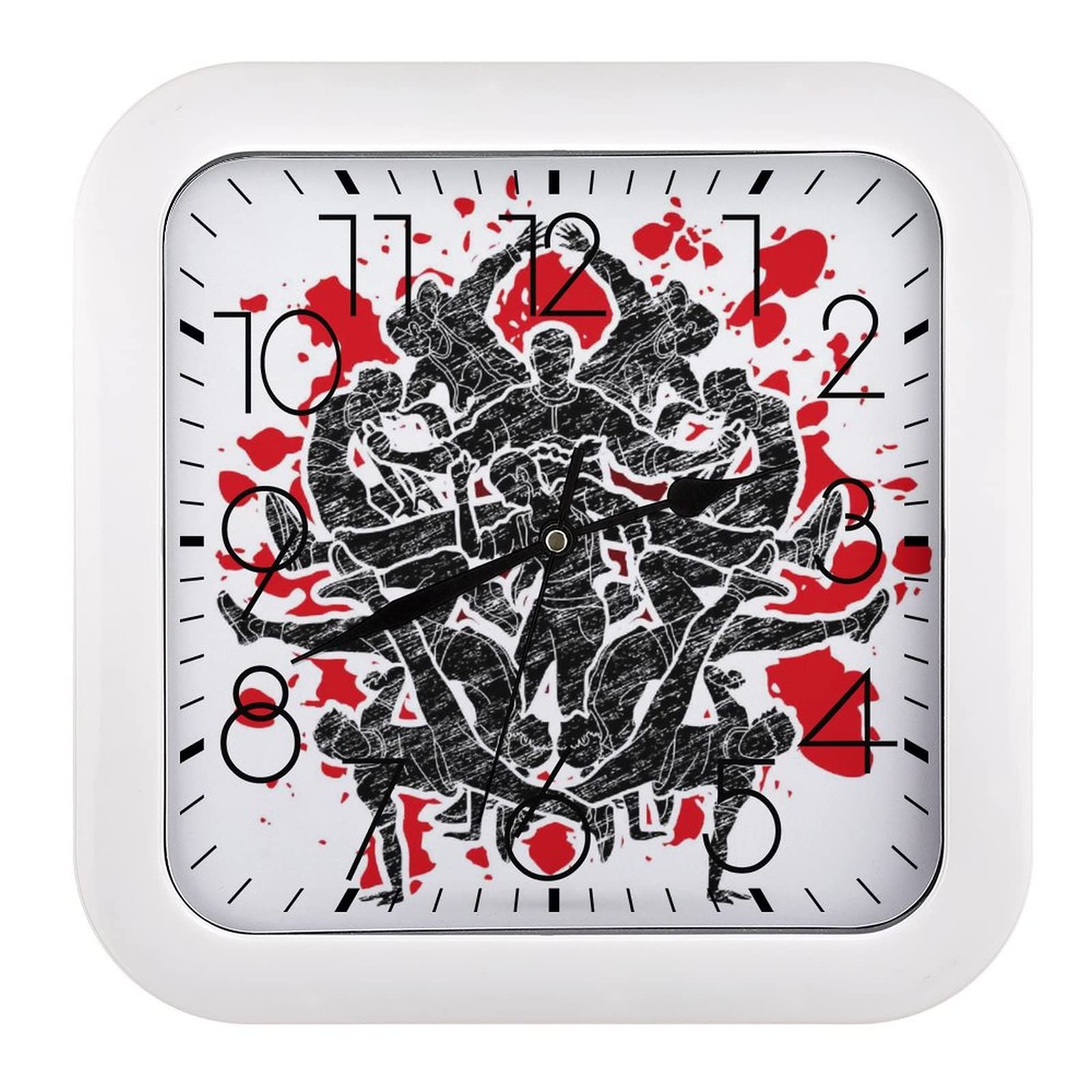 Pendule murale silencieuse sans tic-tac horloge sport moderne de salon