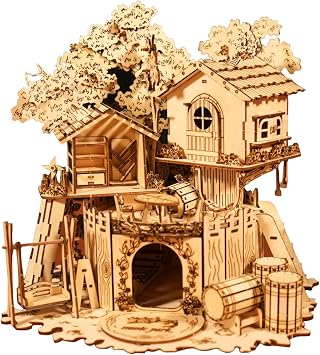 Music Park 3D Wooden Puzzles for Adults, Treehouse