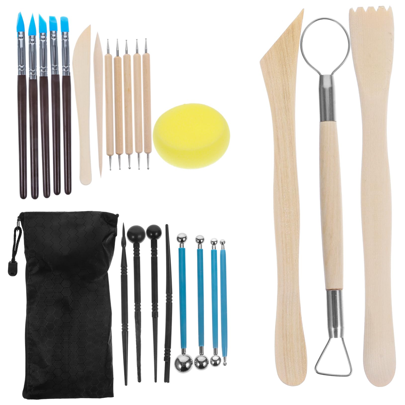 MUELODSIC DIY Clay Sculpting Kit Pc Pottery Tools Set Modeling Clay Tools for Boys and Girls Artists