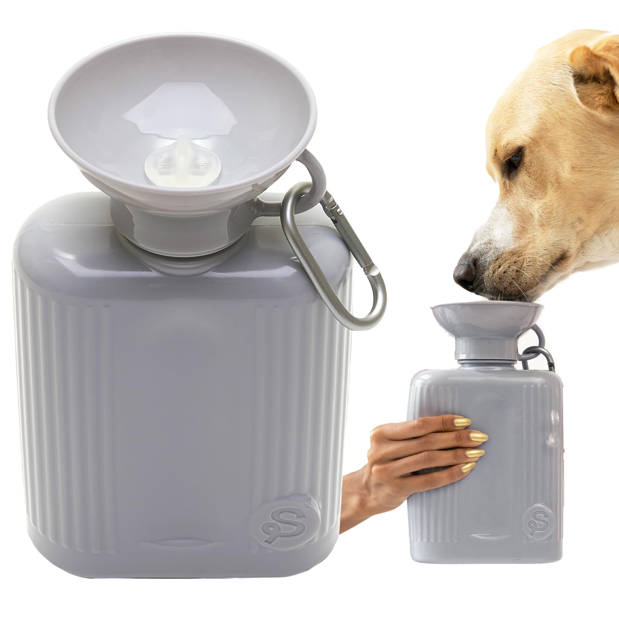 Springer Dog Water Bottle | Portable Travel Water Bottle Dispenser For Dogs - As Seen on Shark Tank | Patented, Leak-Proof Bottles Fill Bowl With