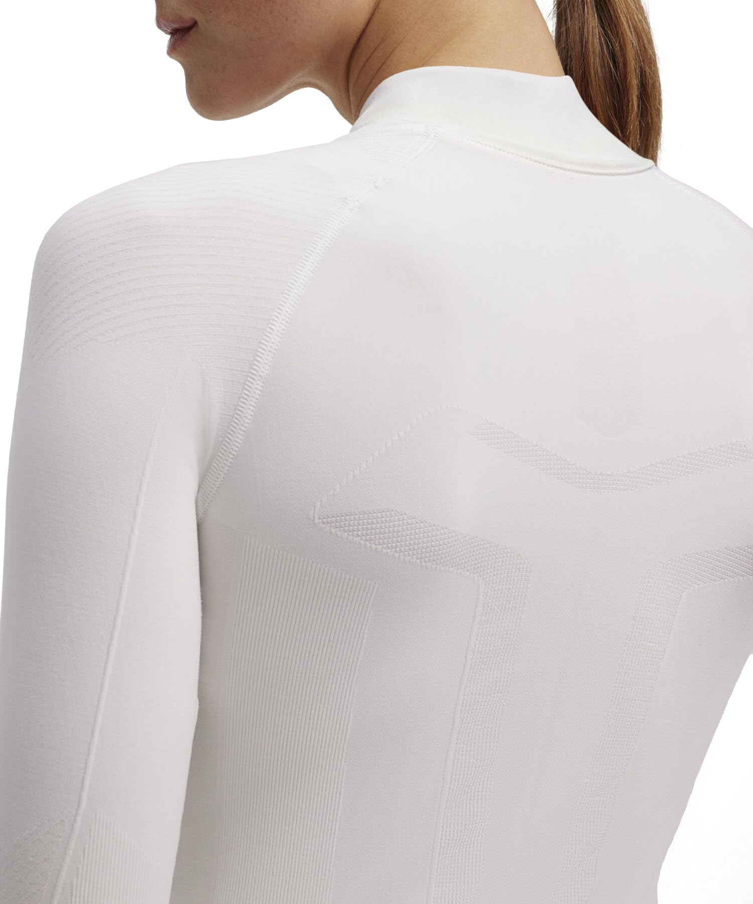 Falke Mujer Warm Turtleneck Camiseta técnica Deportiva Manga Larga Ropa térmica para climas templados a fríos Secado rápido Transpirable sostenible Hilo Funcional 1 Pieza | termorregulación para temperaturas de cálidas a frías