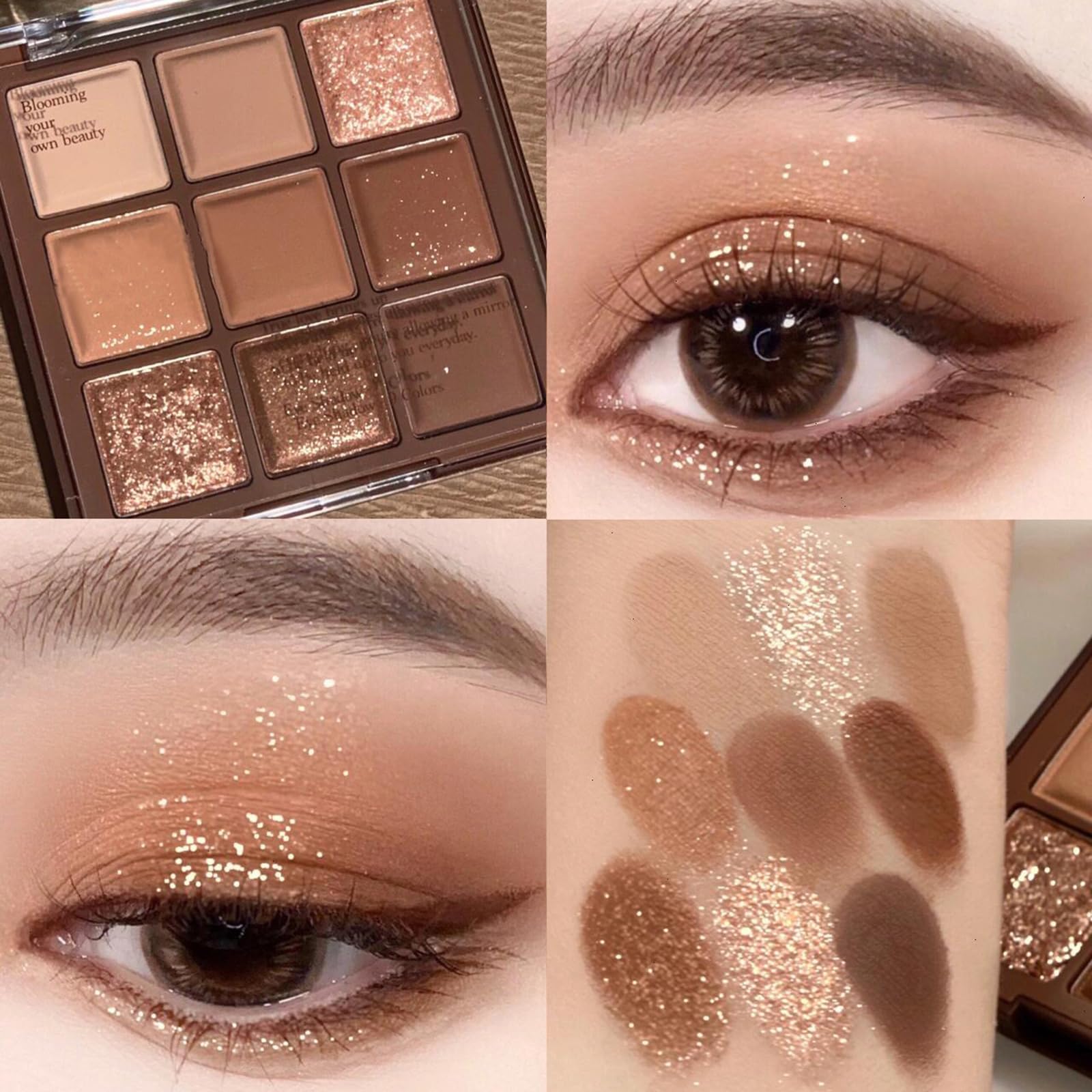 9 Color Brown Eyeshadow Palette - Image 3