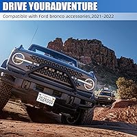 Vista 2 de Marco de matrícula frontal para Ford Bronco, soporte de montaje de matrícula de aleación de aluminio para accesorios de matrícula Ford 2021 2022