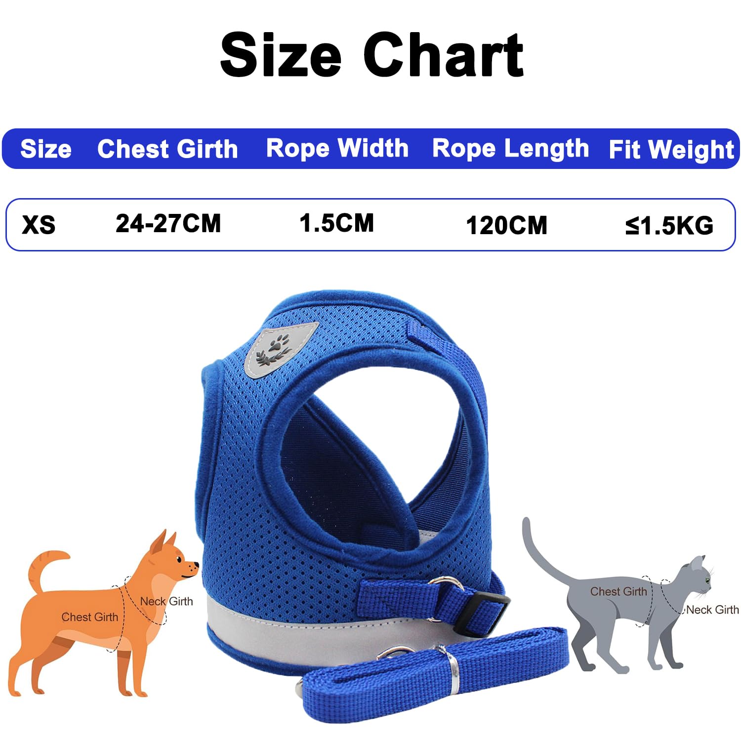 JOOTUEPO Dog Harness and Leash Set, Step-in Small Dog Harness - Image 2