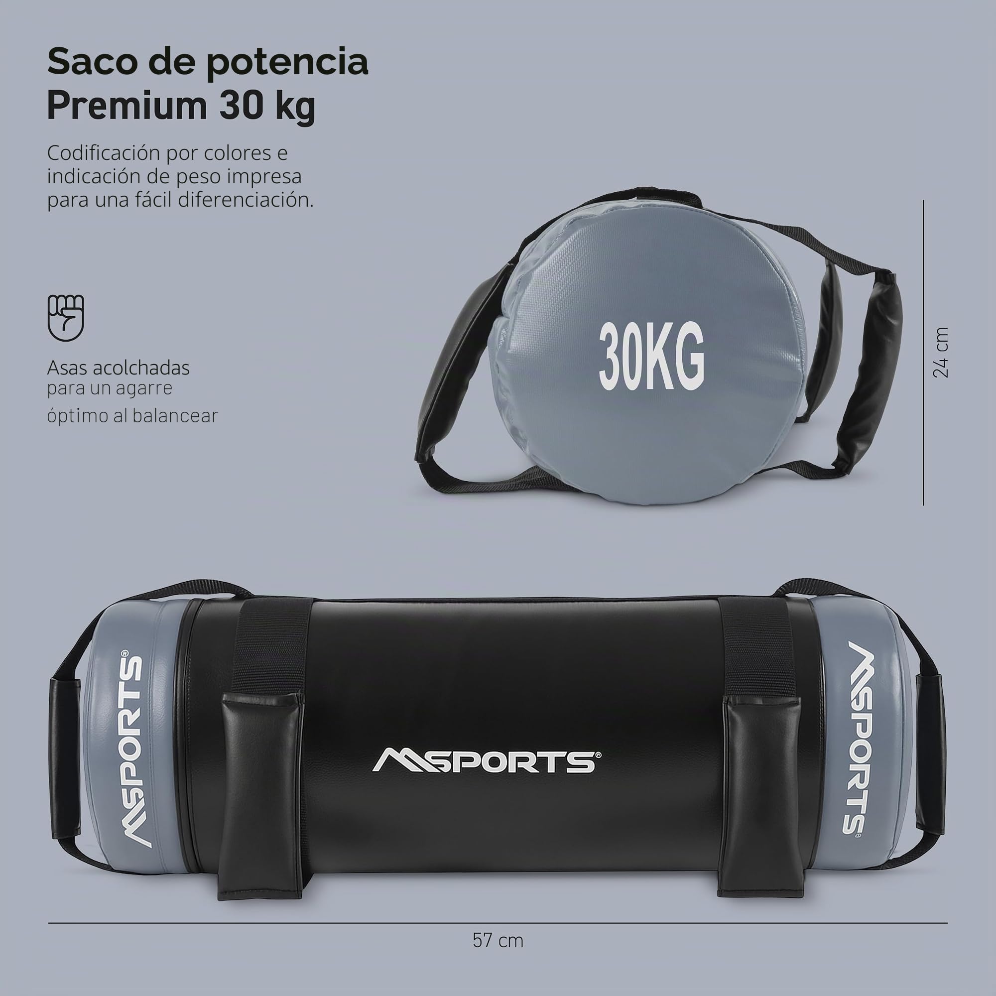 Msports - Saco de arena para entrenamiento funcional, 5-30 kg