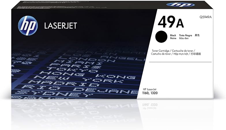 Amazon.com: Cartucho de tóner negro original HP 49A | Funciona con HP  LaserJet 1160, serie 1320 | Q5949A : Productos de Oficina