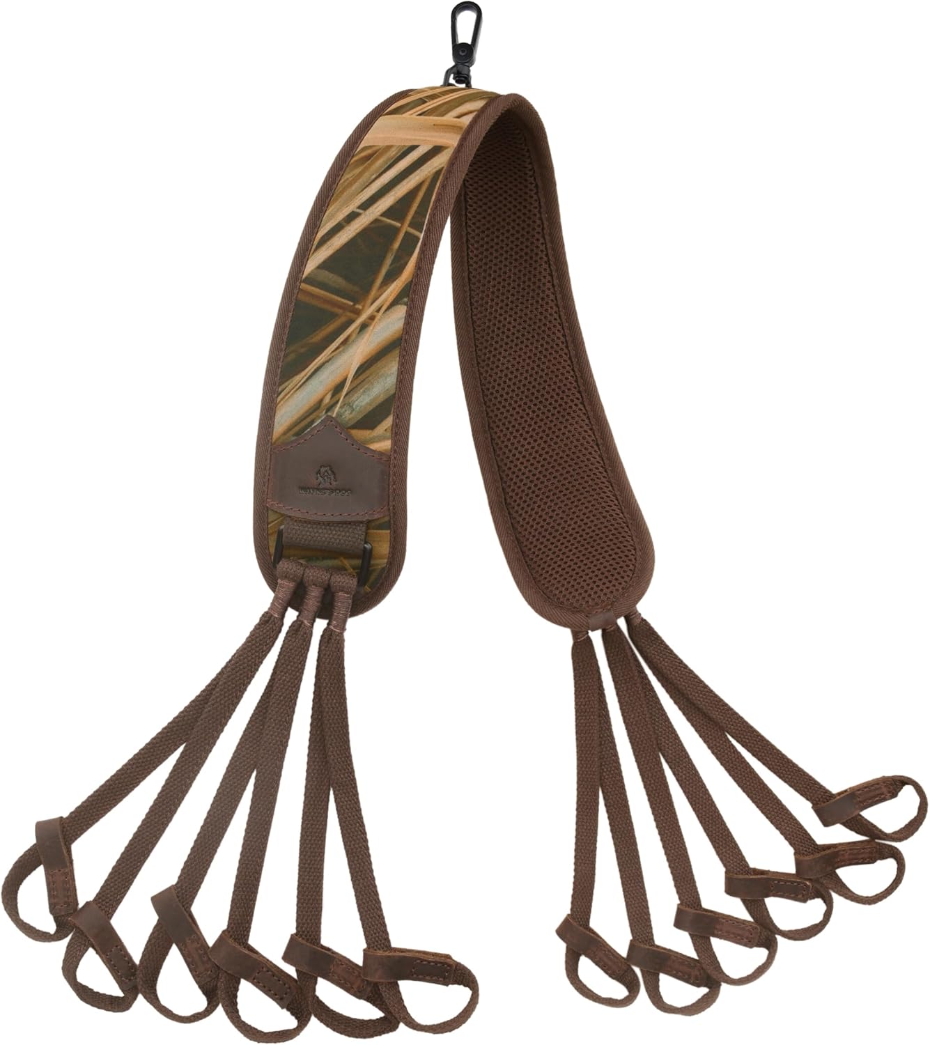 Tas Trost Camouflage Duck Strap, Non Slip Waterfowl Carrier Tote Bird Game Lanyard with 12 Drops (Bird Strap)