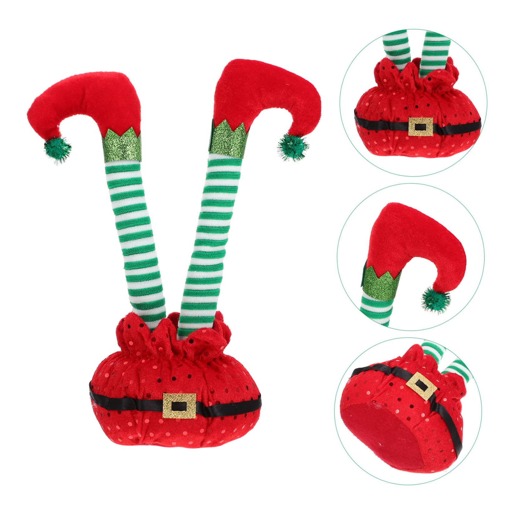PRETYZOOM 3 Pezzi Di Ghirlanda Natalizia Ad in Cotone Decorazione Da Tavolo Per Feste Di Natale