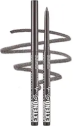 Erinde Lápis delineador em gel marrom acinzentado à prova d'água, delineador de olhos cremoso retrátil, de longa duração, ultra-suave, à prova de manchas, vegano e livre de crueldade, 10 marrom