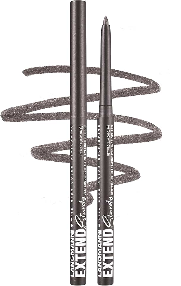 Erinde Lápis delineador em gel marrom acinzentado à prova d'água, delineador de olhos cremoso retrátil, de longa duração, ultra-suave, à prova de manchas, vegano e livre de crueldade, 10 marrom