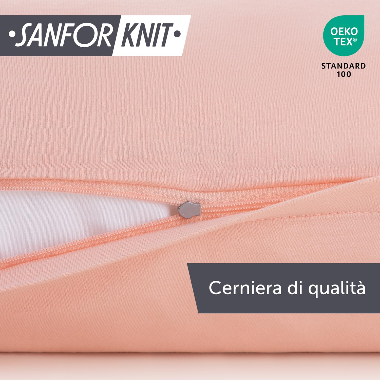 Blumtal Federe Cuscini Letto Matrimoniale Cotone - Federe Cuscini Divano 40 x 40-100% Cotone, Set di 2 Federe in Jersey con Cerniera, Federa Certificate Oeko-Tex, Cuscini per Divano - Rosa
